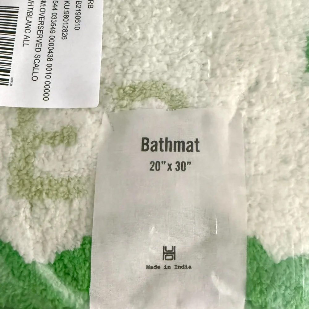 Tennis Overserved Plush Bath Rug from Urban Outfitters